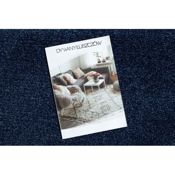 Löpare SOFTY plain, one colour mörkblå 80cm, 80x680 cm