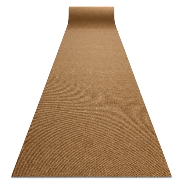 Visker skridsikker løbende målere VIGOR ekstern, intern - kokosnød brun 0226 200cm, 200x460 cm