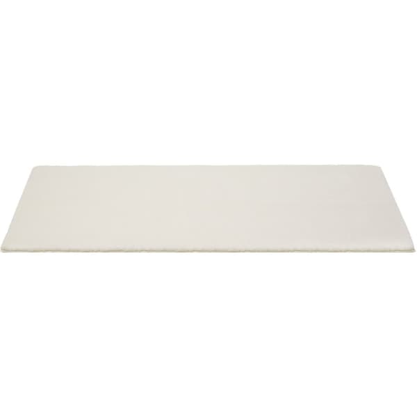 Kortluvet tæppe Soft Zone - creme,60 x 110 cm