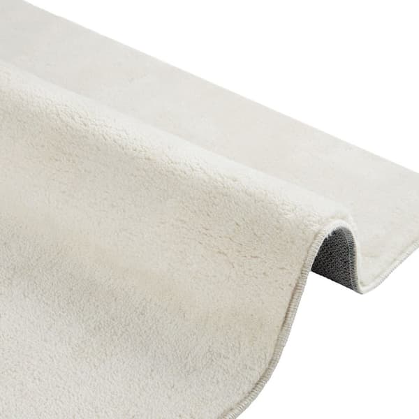 Kortluvet tæppe Soft Zone - creme,60 x 110 cm