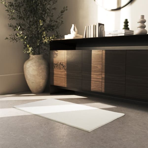 Kortluvet tæppe Soft Zone - creme,60 x 110 cm