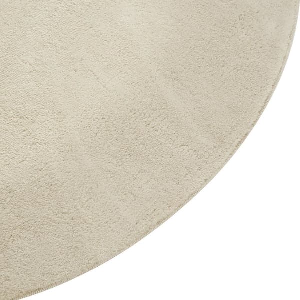 Kortluvet tæppe Soft Zone - beige,Ø 120 cm