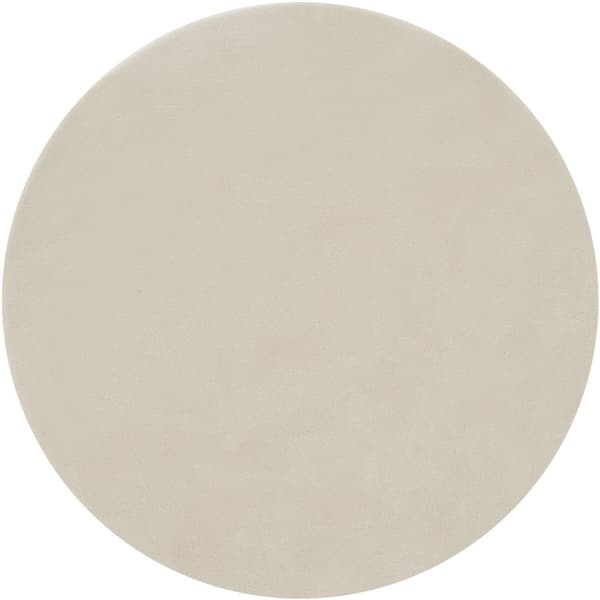 Kortluvet tæppe Soft Zone - beige,Ø 120 cm