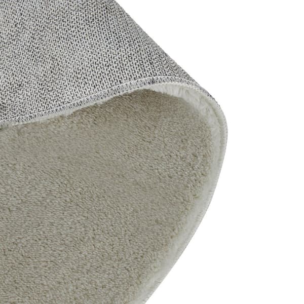 Kortluvet tæppe Soft Zone - sand,Ø 120 cm