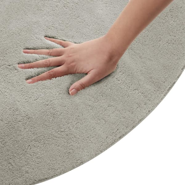 Kortluvet tæppe Soft Zone - sand,Ø 120 cm