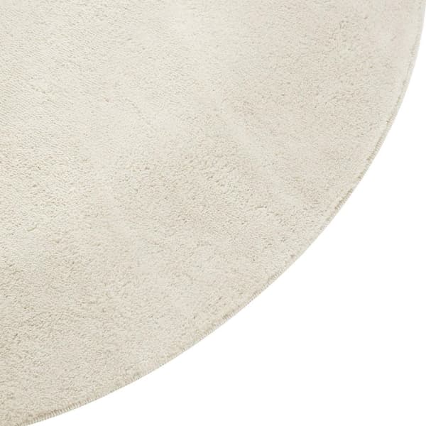 Kortluvet tæppe Soft Zone - creme,Ø 120 cm