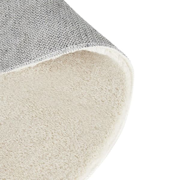 Kortluvet tæppe Soft Zone - creme,Ø 120 cm