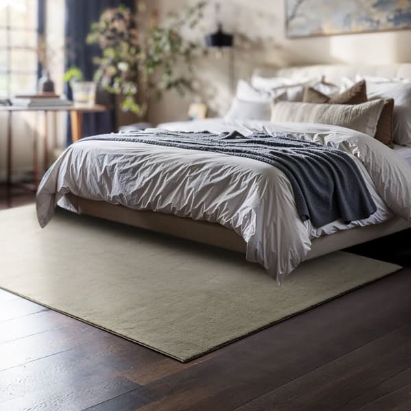 Kortluvet tæppe Soft Zone - sand,120 x 170 cm