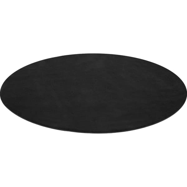 Kortluvet tæppe Soft Zone - sort,Ø 120 cm