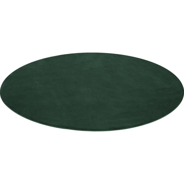 Kortluvet tæppe Soft Zone - grøn,Ø 120 cm