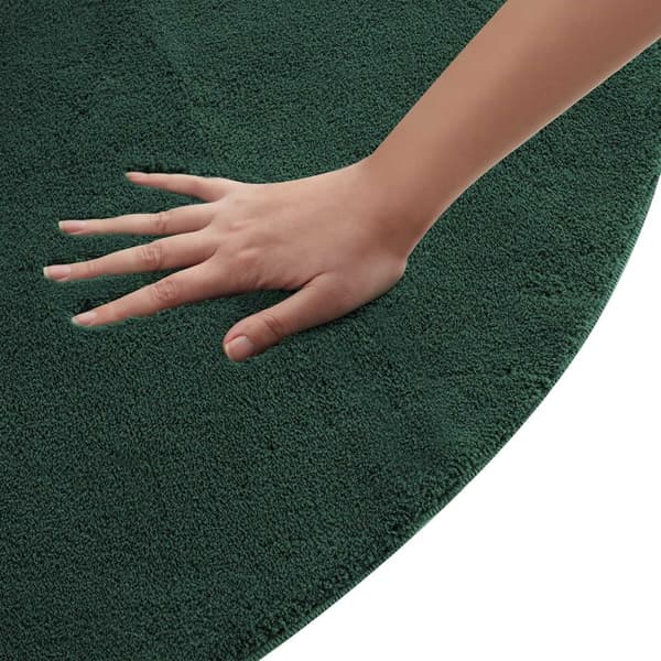 Kortluvet tæppe Soft Zone - grøn,Ø 120 cm