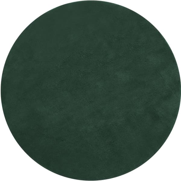 Kortluvet tæppe Soft Zone - grøn,Ø 120 cm
