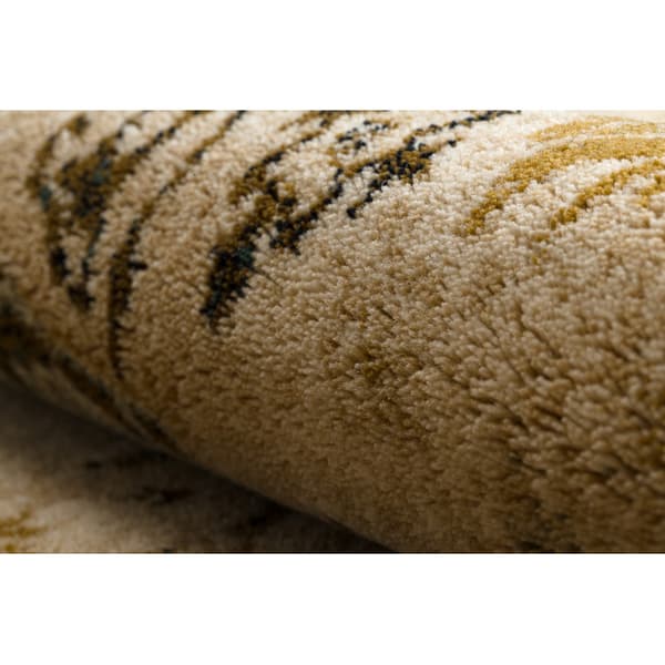 Tæppe villaa OMEGA AVILA Ornament ramme cognac brun, 200x300 cm