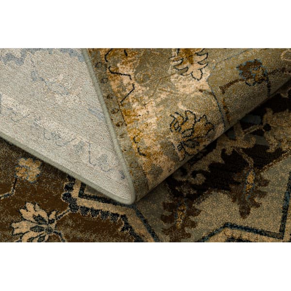 Tæppe villaa OMEGA ABBAS Vintage, roset cognac beige, 200x300 cm