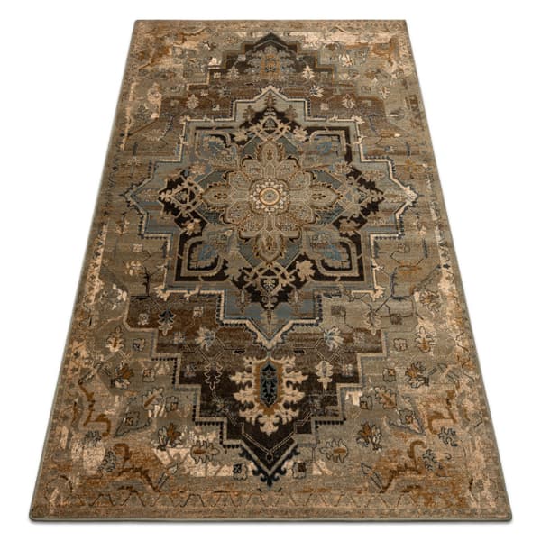 Tæppe villaa OMEGA ABBAS Vintage, roset cognac beige, 200x300 cm