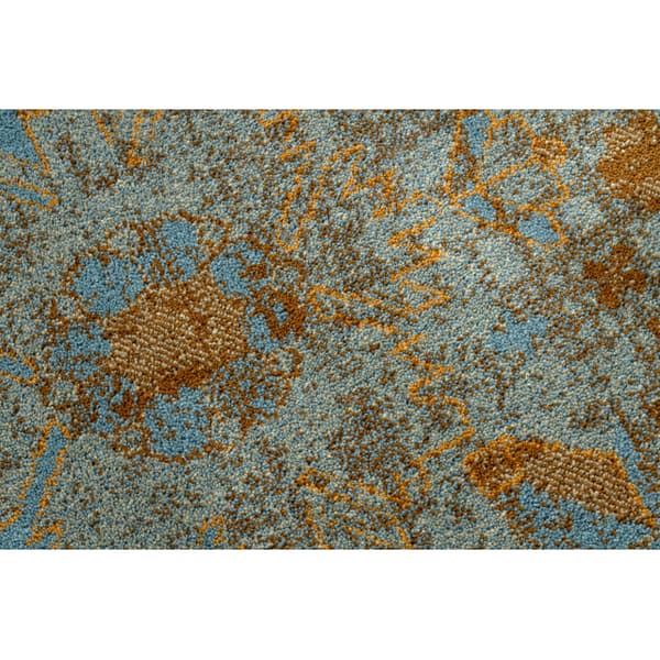 Tæppe OMEGA KARAJA blomster messing, guld, 200x300 cm