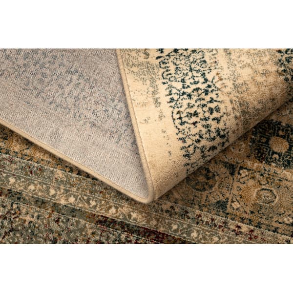 Tæppe OMEGA MAMLUK Firkant Roset vintage fløde, 200x200 cm