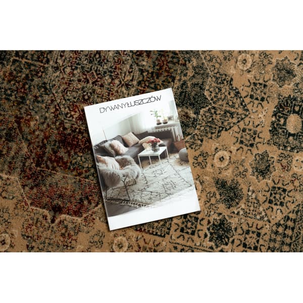Tæppe OMEGA MAMLUK Firkant Roset vintage fløde, 200x200 cm