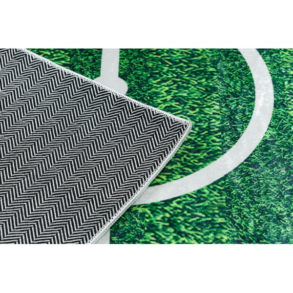 BAMBINO 51760 tæppe skal vaskes Bane, fodbold for børn skridsikker - grøn, 80x150 cm