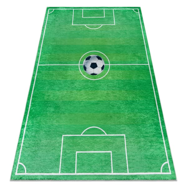 BAMBINO 9731 matto Kenttä, jalkapallo lapsille liukumaton - vihreä, 120x170 cm