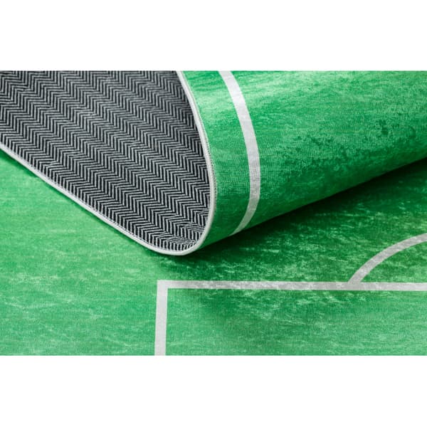 BAMBINO 9731 tæppe skal vaskes Bane, fodbold for børn skridsikker - grøn, 200x290 cm