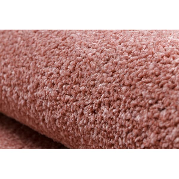 Tæppe ETON PLUS pulverrosa Ensfarvet løkke, 400x400 cm