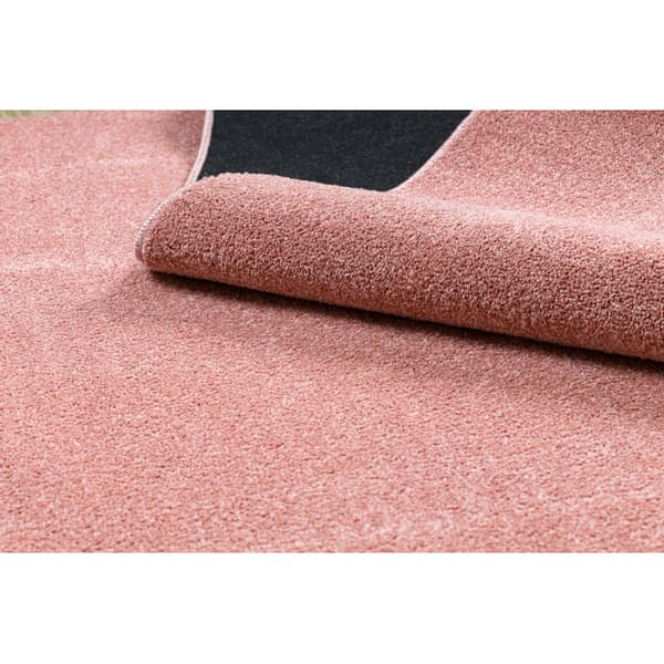 Tæppe ETON PLUS pulverrosa Ensfarvet løkke, 400x400 cm