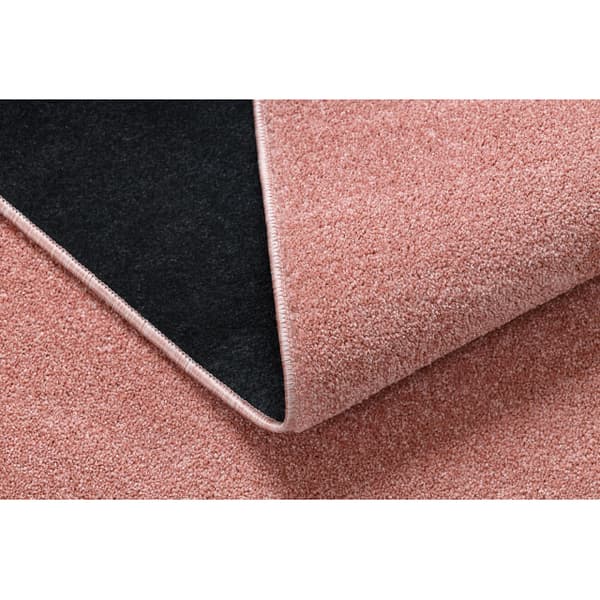 Tæppe ETON PLUS pulverrosa Ensfarvet løkke, 400x400 cm