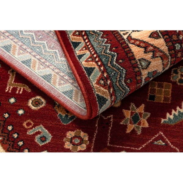 Tæppe villaa KASHQAI 4364 301 orientalsk, ramme rødbrun / sort, 120x170 cm