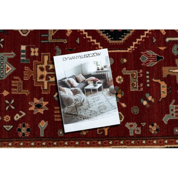 Tæppe villaa KASHQAI 4364 301 orientalsk, ramme rødbrun / sort, 120x170 cm
