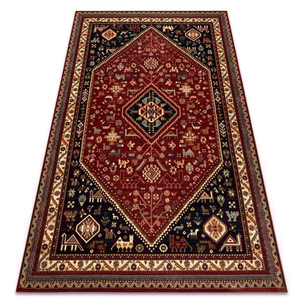 Tæppe villaa KASHQAI 4364 301 orientalsk, ramme rødbrun / sort, 120x170 cm