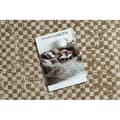Miniatyrbillede 2 af 5: FLAT 48955265 Sisal matta Geometrisk - naturlig beige stråfärg, snöre, 140x200 cm