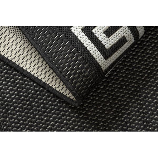 Sisaltæppe SISAL FLAT 49373690 Græsk sort / creme, 80x150 cm