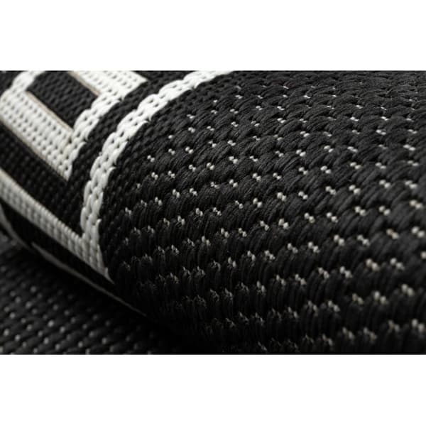 Sisaltæppe SISAL FLAT 49373690 Græsk sort / creme, 80x150 cm