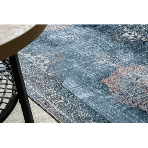 Kumipäällysteinen päällyste LOTUS ROSETTE 47050 harmaa liukumaton PESTÄVÄ 80cm, 80x910 cm