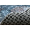 Miniatyrbild 3 av 5: Löpare anti-halk LOTUS ROSETTE 47050 grå tvättmatta 120cm, 120x870 cm