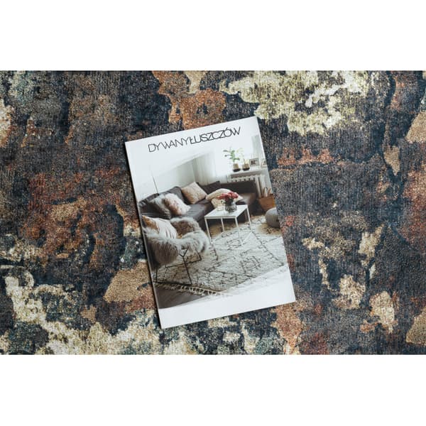 Kumipäällysteinen päällyste LOTUS ABSTRACT 52910 beige liukumaton PESTÄVÄ 60cm, 60x890 cm
