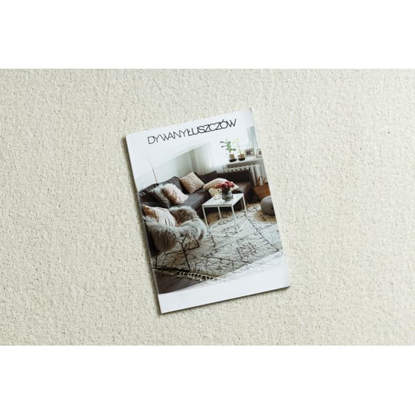 Tæppe ETON PLUS creme Ensfarvet løkke, 100x150 cm