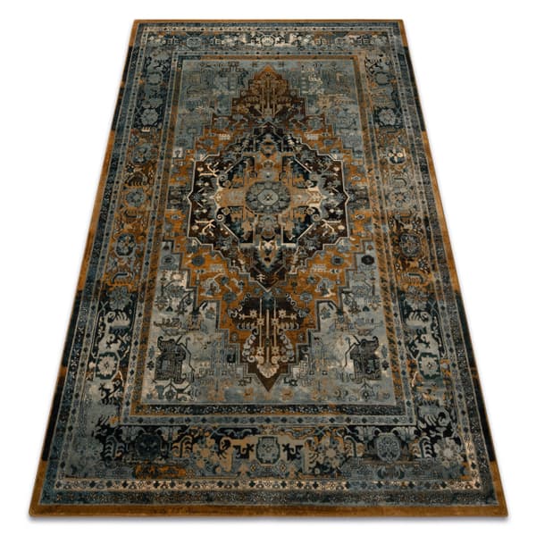 Tæppe POLONIA ALHAMBRA Pynt, ramme cognac , 170x235 cm