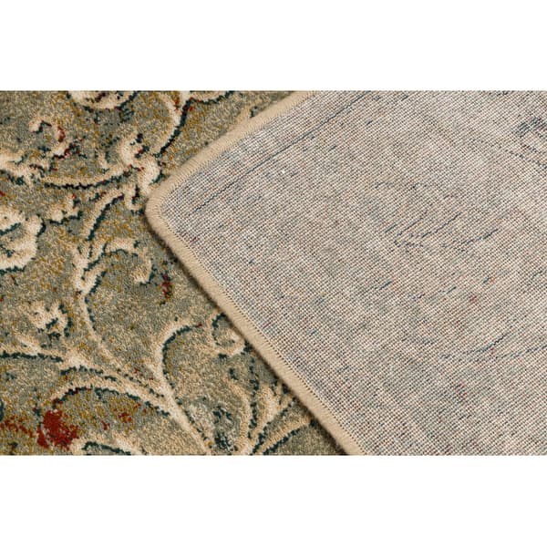 Tæppe OMEGA LUMIER Pynt vintage iron grøn, 170x235 cm