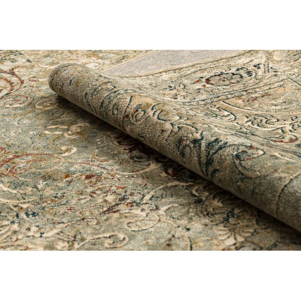 Tæppe OMEGA LUMIER Pynt vintage iron grøn, 170x235 cm