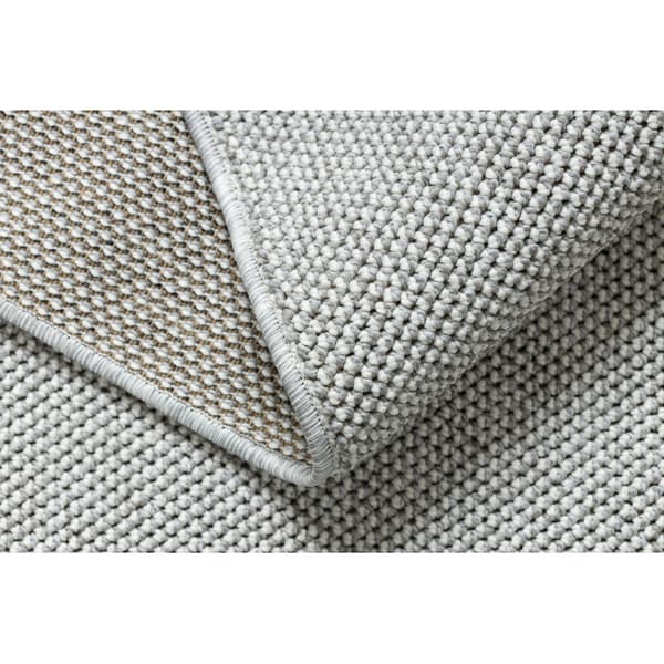 Matta CASABLANCA LOOM silver, ögla, mjuk inomhus och utomhus, 160x230 cm
