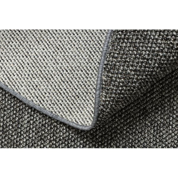 Tæppe CASABLANCA LOOM cirkel grå, løkke, blød indendørs og udendørs, cirkel 160 cm
