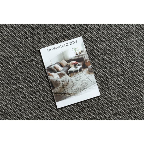 Tæppe CASABLANCA LOOM cirkel grå, løkke, blød indendørs og udendørs, cirkel 160 cm