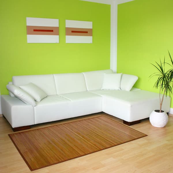 Bambus Tæppe, 60x240 cm, Brun