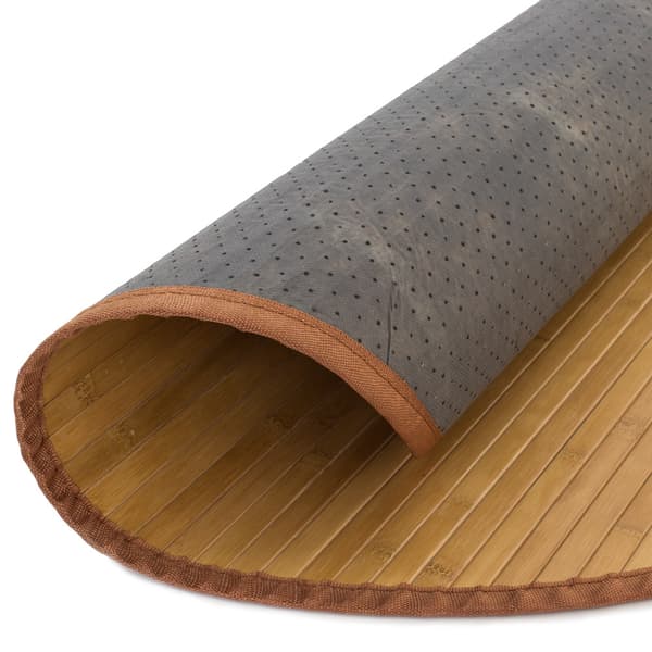 Bambus Tæppe, Home, 180 cm, Brun