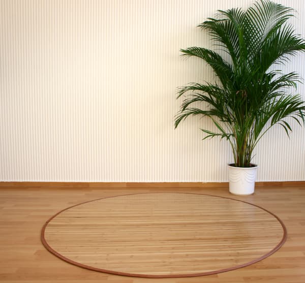 Bambus Tæppe, Home, 180 cm, Brun
