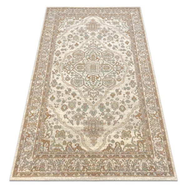 Uldtæppe SOHO 477.01.LA100 OSTA - Pynt, roset beige, 200x300 cm