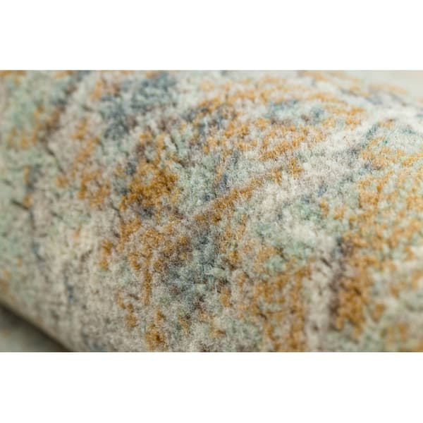 Uldtæppe SOHO 477.01.LA402 OSTA - Pynt, roset, naturlig grøn / beige, 160x240 cm