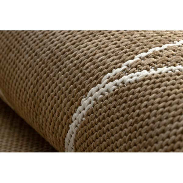 FLAT 49379265 Sisal matta Droppar - naturlig beige stråfärg, snöre, 120x170 cm